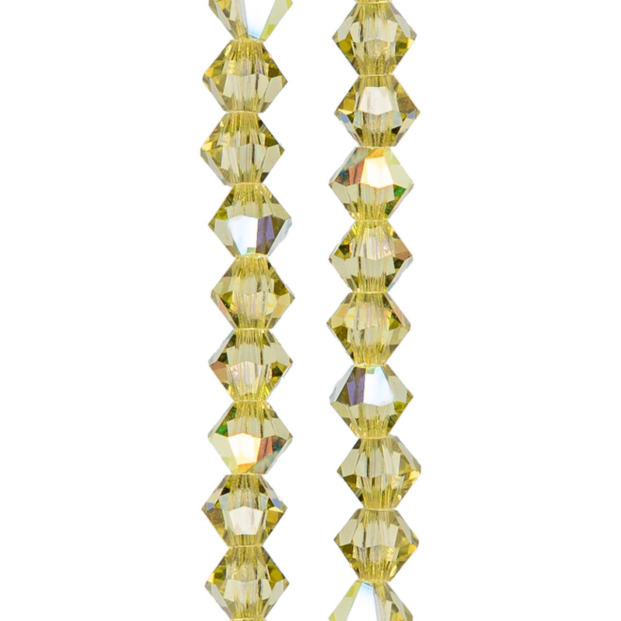 12 Pack: Preciosa® Czech Crystal Bicone Beads, 4mm by Bead Landing™